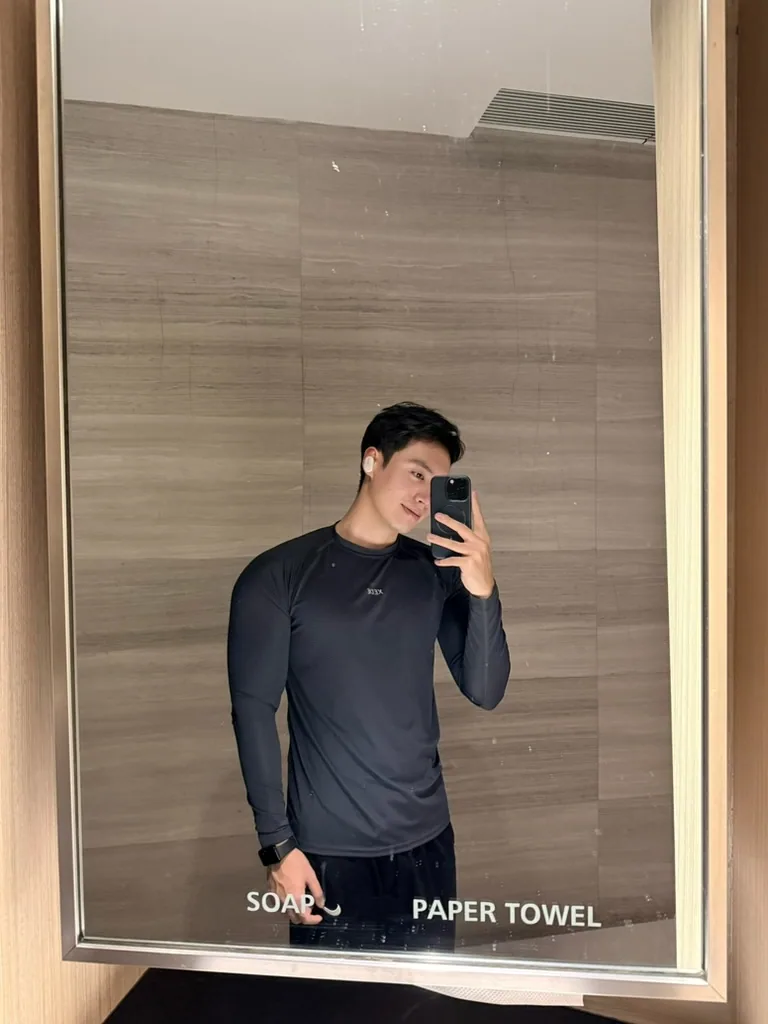 Wynn after an early-morning training session before work